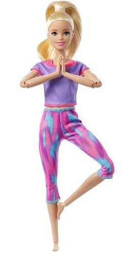 Imagen 2 de 4 de Barbie Articulada Made To Move Movimientos Divertido Mattel