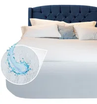 Comprar Cubre Colchón Queen Size 100% Impermeable 100% Algodon Blanco Rizo Queen