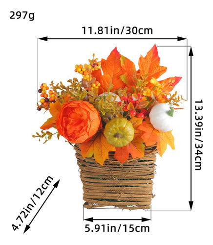 Cesta De Flores Para Colgar En La Puerta, Cesta De Flores De