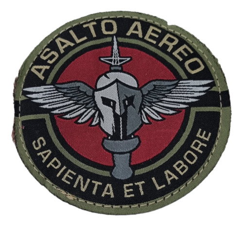 Parche Bordado Abrojo Asalto Aereo Sapienta Et Labore Sog