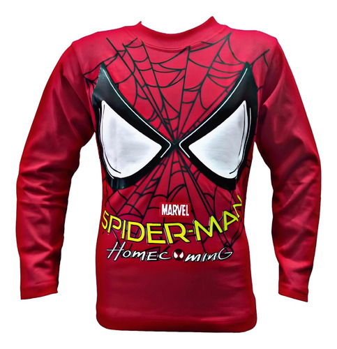 Camiseta Hombre Araña Spiderman Doble Estampa Premium