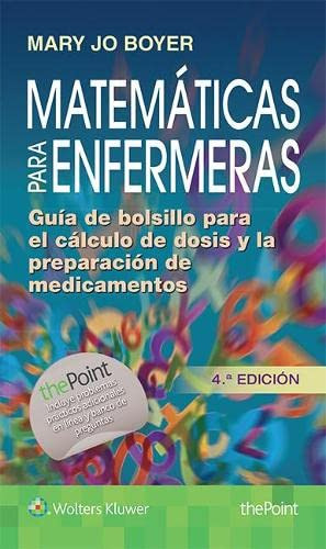 Libro Matemáticas Para Enfermeras De Mary Jo Boyer