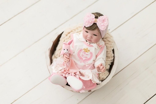Imagem 4 de 7 de Bebê Menina Real Realista Reborn Perolas Barata Princesa