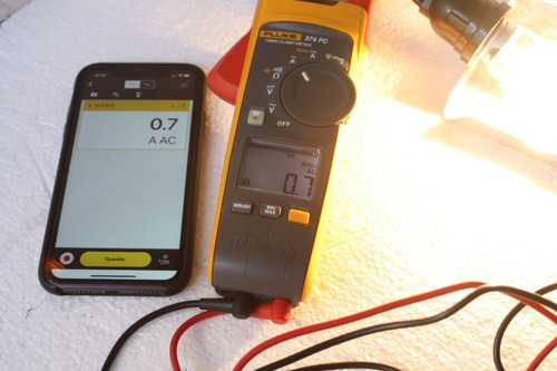 Alicate Amperímetro Digi. Fluke 374 Fc True Rms Espelha Tel (Usado)