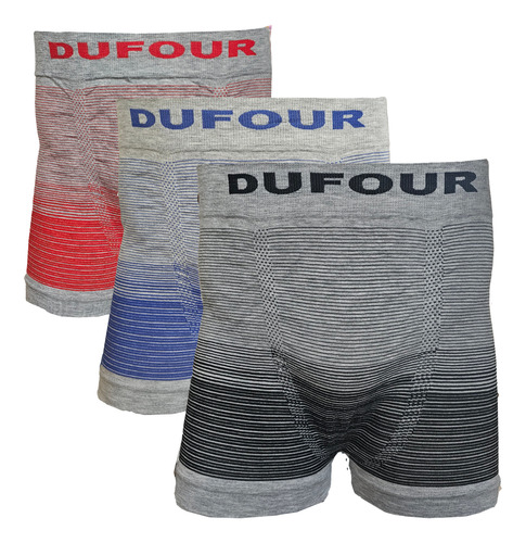 Pack X 5 Boxers Dufour Degrade De Algodon Sin Costura 11855
