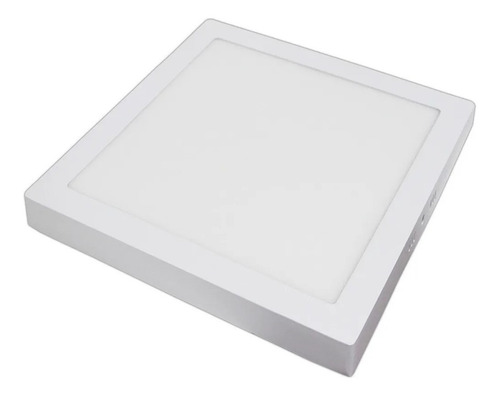 Plafon Led 24w Sobreponer Cuadrado Luz Blanca 2pzs Jwj Color Blanco