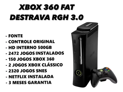 Xbox 360 Super Slim 500GB (+ 7 Jogos inclusos originais