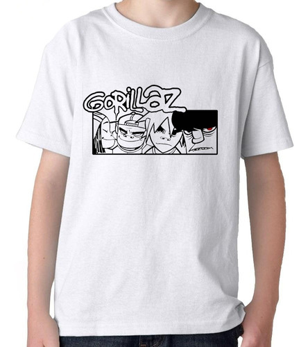 Gorillaz En Tu Camiseta #3,algodon Excelente Calidad!!
