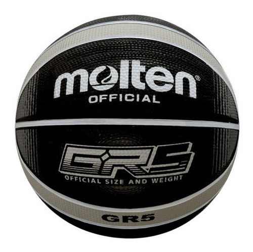 Balon De Basquetbol Molten Bgr5 (negro/plateado)