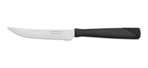 Cuchillo De Asado New Kolor Negro X 12 Unidades Tramontina