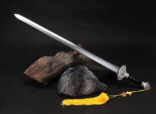 Imagem 8 de 10 de Espada Chinesa Tradicional Jian Aço Carbono Dobrado Kung Fu