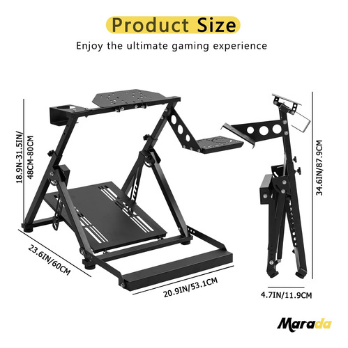 Marada G923 Upgrade Racing Sim Stand X Frame Compatible Con