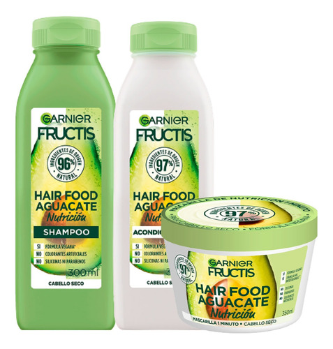 Kit Hair Food Aguacate X 3 Und - mL a $96