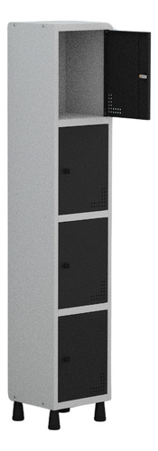Armário Locker Guarda Volume Aço Light 1v 04 Portas