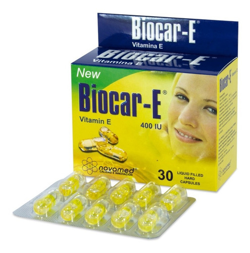 Vitamina E Biocar E 400 Ui - Unidad a $16