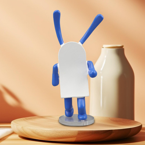 Estatua De Conejo De Máquina Escultura De Conejo De Azul