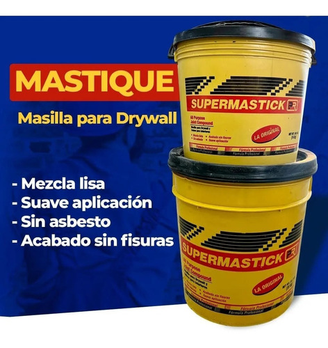 Mastique Supermastick - Drywall (pasta Profesional)  5 Gal