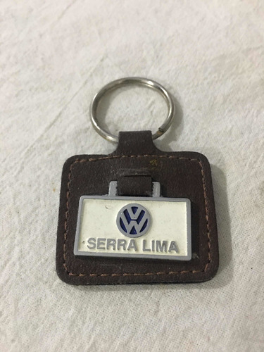 Llavero Concesionario Volkswagen Serra Lima Cuero Y Metal