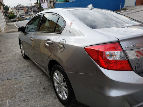 Honda Civic Lxs 13/14 Cinza Com 47 Mil Km Carro Novo Complet