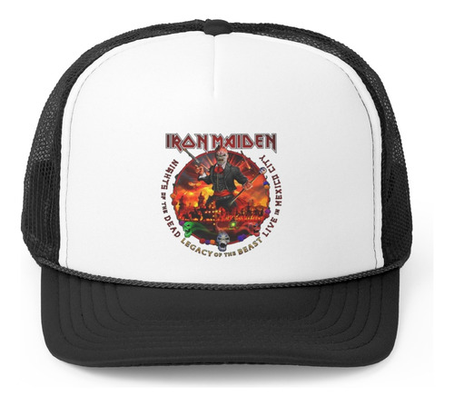 Rnm-470 Gorro Jockey - Iron Maiden Nights Of The Dead Mexico