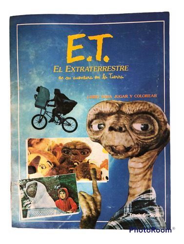Libro Para Colorear Antiguo, E. T. El Extraterrestre, 1983