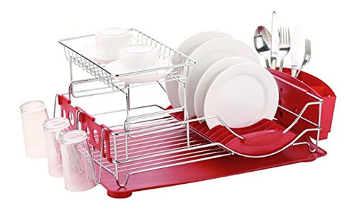 Home Basics Deluxe 2 Niveles De Cocina Estante De Secado De