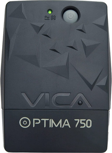 Vica Rc - No Break Con Regulador Optima 750 Va/400 W  Negro