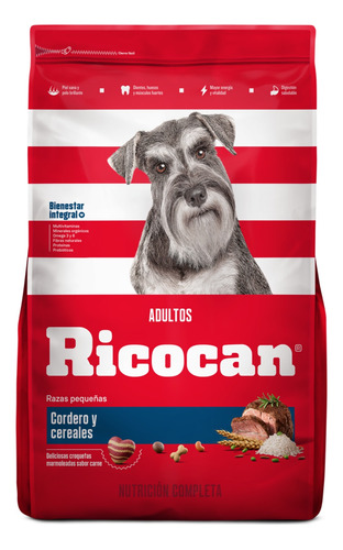 Ricocan Cordero Y Cereales Adultos Pequeño Y Grandes 15kg