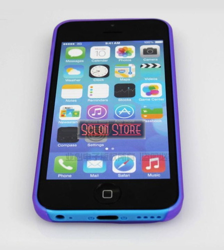 Imagem 5 de 6 de Capa Para iPhone 5c Ultra Fina 0,3mm Abs Capinha Colorida