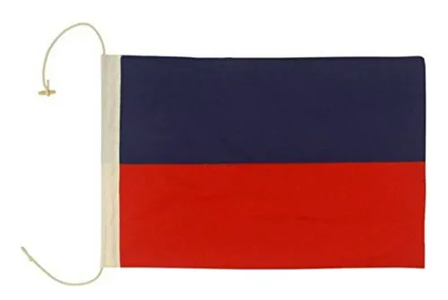 Bandera De Tela Náutica Con Letra E De Hampton Nautical