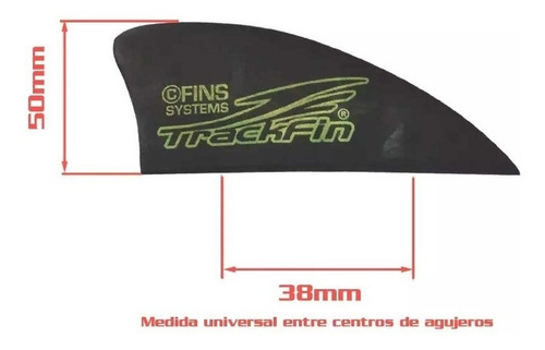 Imagen 4 de 9 de Set De 4 Quillas Trackfin Kitesurf Wakeboard 20 25 50 55 Mm