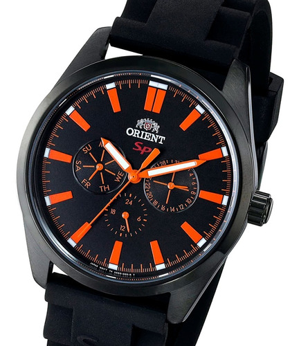 Reloj Orient Fux00002b0 Empavonado Multifuncion Cristal 50m