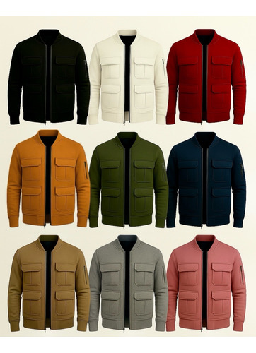 Chaqueta Bomber Gaba Para Hombre Zionix Ind - Estilo Moderno