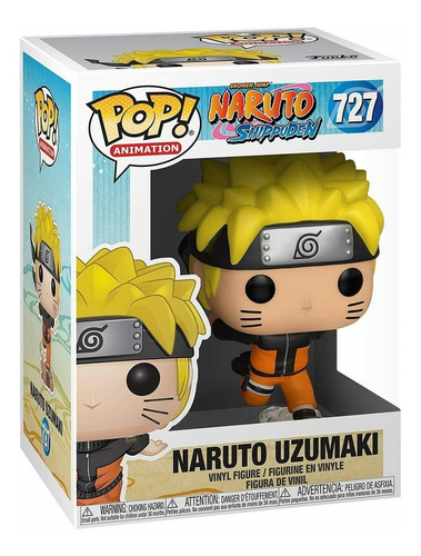 Imagem 2 de 3 de Boneco Funko Pop Anime Naruto Shippuden Naruto Uzumaki 727
