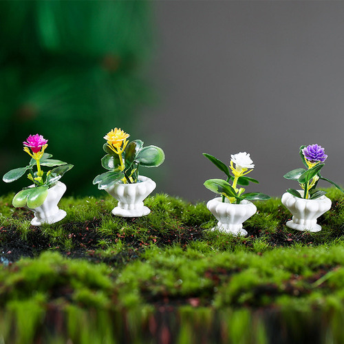 8 Unidades De Decoración Para Macetas, Minicasa, Modelo Bons