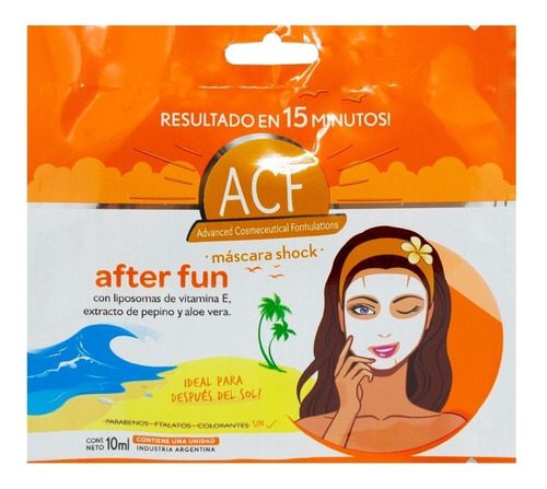 Acf Mascara Facial Descongestiva After Fun Post Solar 10 Ml
