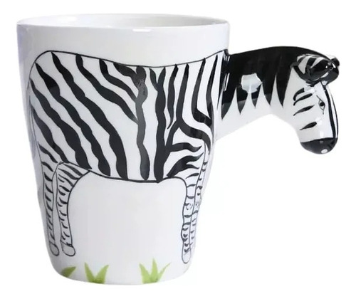 Taza Mug Coffee Cafe Te Leche Taza Ceramica Diseño Cebra 