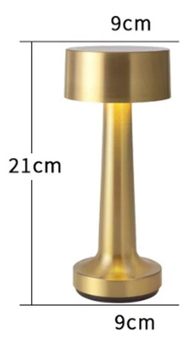 Lámpara De Mesa Sensible Al Tacto Con Carga Usb