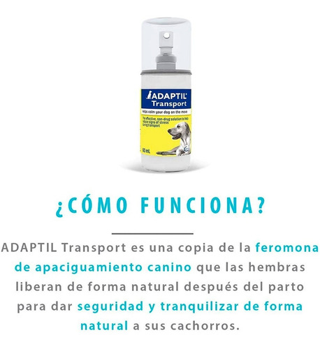 Feromona Perros Adaptil Calma Ansiedad Estres Viajes Auto