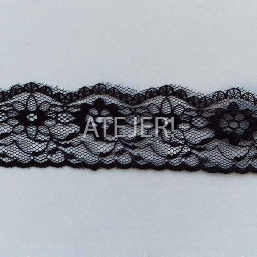 Imagen 4 de 4 de Puntilla Mercería Nylon Art 520 De 38mm X 10 Metros