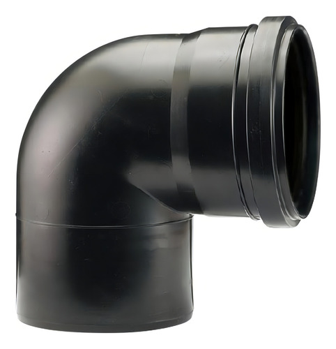 Codo A 90 Mh Duratop Línea X Negro 40