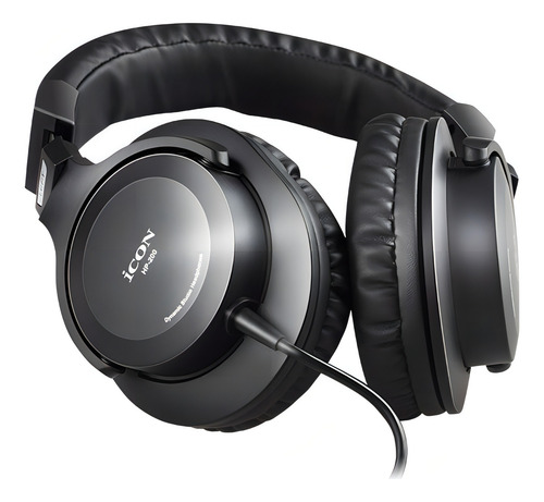 Audifonos De Estudio Over Ear Icon Hp-200 Color Negro