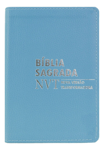 Bíblia Sagrada - Letra Média - Capa Luxo Azul Claro: Nvt Va Versão Transformadora, De Vários Cooperadores. Única, Vol. Único. Editorial Edifique, Capa Mole, Edição 1a Edição Em Português, 2024
