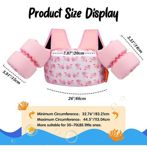 Moko Swimming Vest, Floating, For Children, Comfortable A Aa