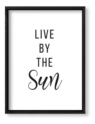 Cuadros Para La Casa 30x40 Box Negro Live By The Sun