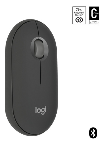 Mouse Inalámbrico Logitech Pebble 2 M350s, Bluetooth, Grafit
