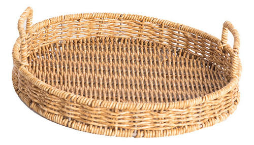 Cesta Redonda, Bandeja Redonda Para Servir, Picnic, Baño,.