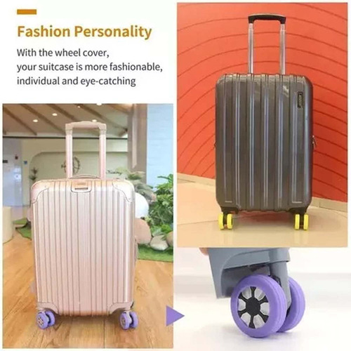 8 Unidades Funda Protectora De Ruedas De Maleta For Ruedas