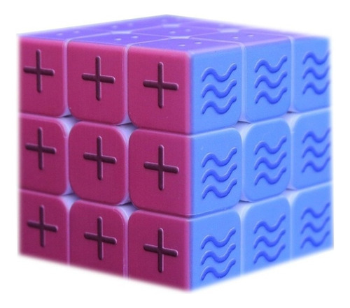 Magic Cube 3x3x3 Ciego Braille Impresión Digital Velocidade