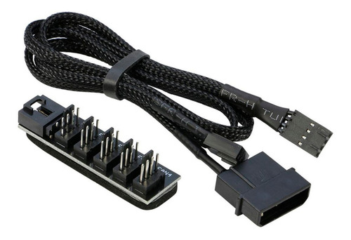 Cabo Hub Multi Fan P/ 5 Fans Cooler 4 Pinos Pwm Cpu Splitter